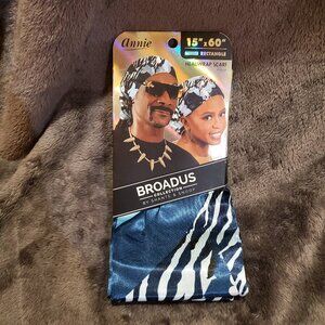 Annie Headwrap Rectangle Scarf 15X60 Broadus Collection Shante & Snoop Dog